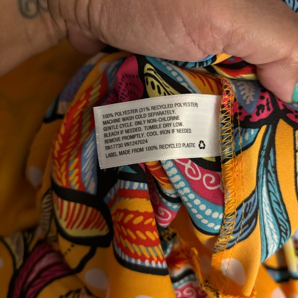 Tabitha Brown x Target Floral Orange Paisley Print Cover Up - Picture 3 of 4